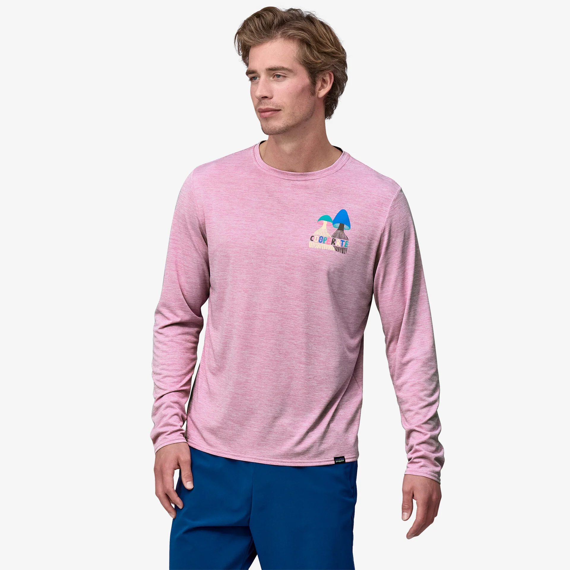 M's L/S Cap Cool Daily Graphic Shirt - Lands