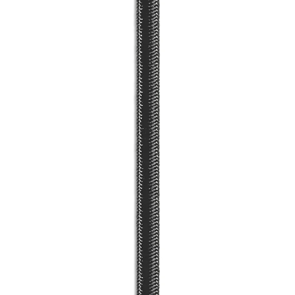 RONS SHOCK CORD BLK 1/4"